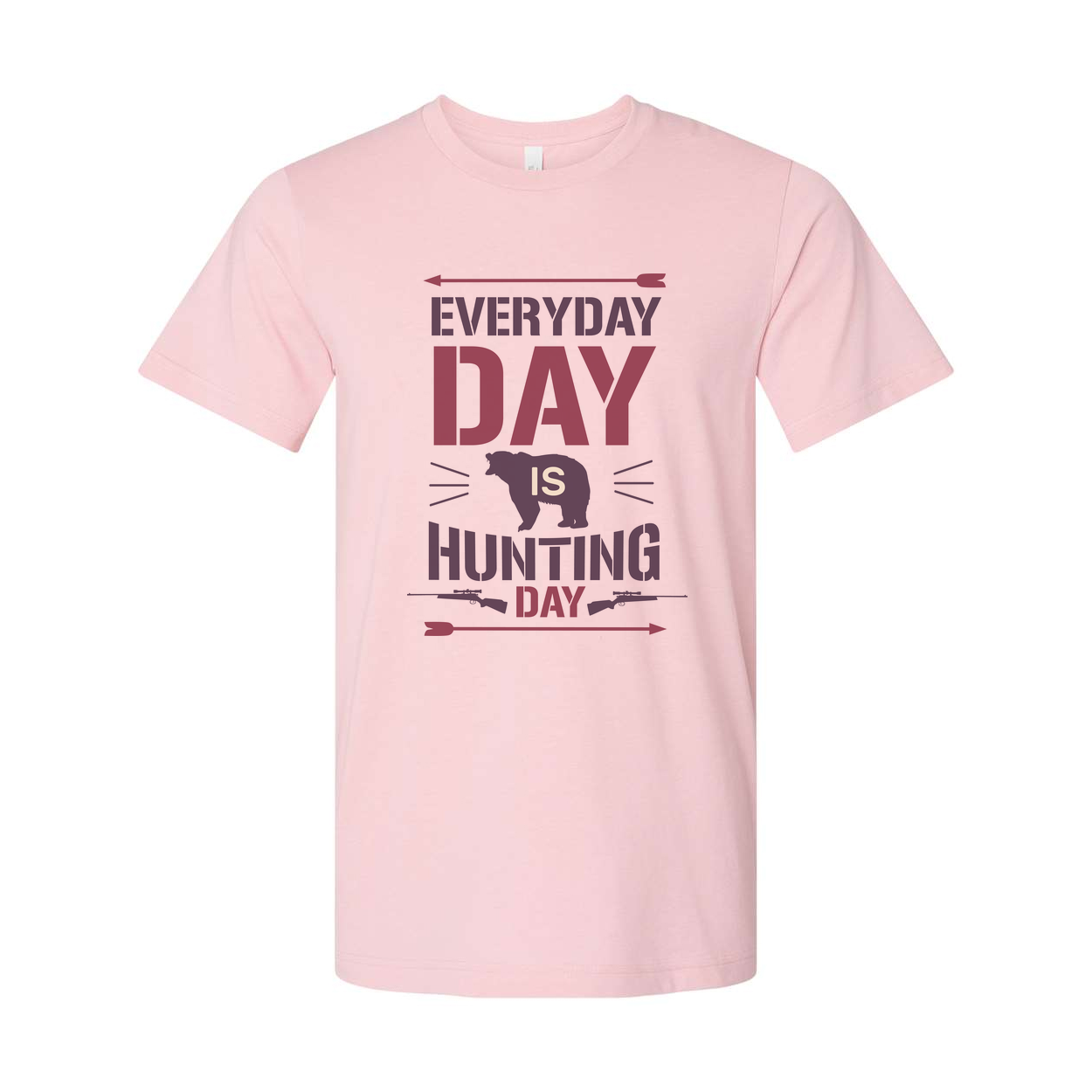 Everyday Day Is Hunting Day Bear Graphic Unisex Hunting T Shirt For Outdoors Enthusiasts