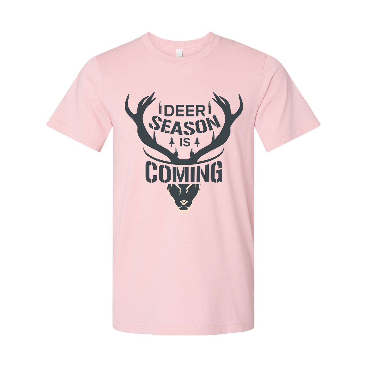 Deer Season Is Coming Graphic Deer Antler Head Unisex Hunting T Shirt For Outdoors Enthusiasts