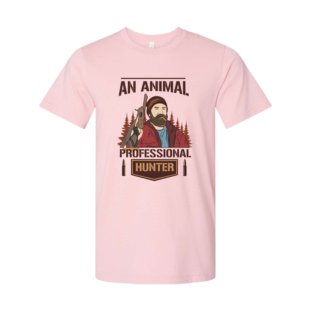 An Animal Professional Hunter Graphic T Shirt For Outdoor Enthusiasts And Hunting Fans
