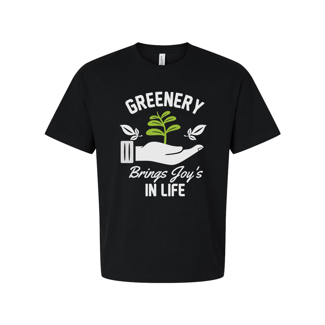 Greenery Gardening Graphic Unisex T Shirt With Plant In Hand Motif For Nature Lovers