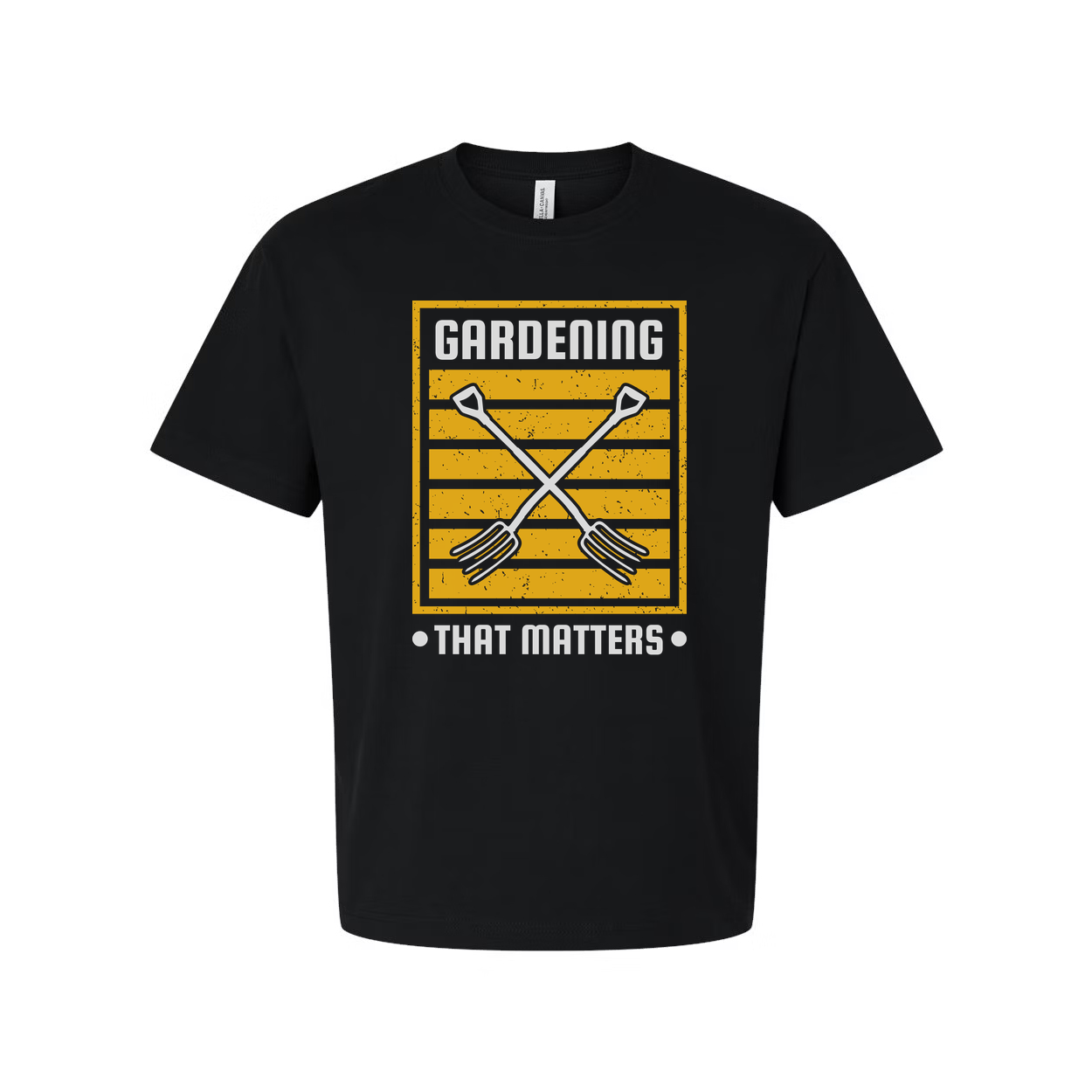 Gardening Matters Graphic T Shirt With Crossed Garden Forks Design For Unisex Apparel