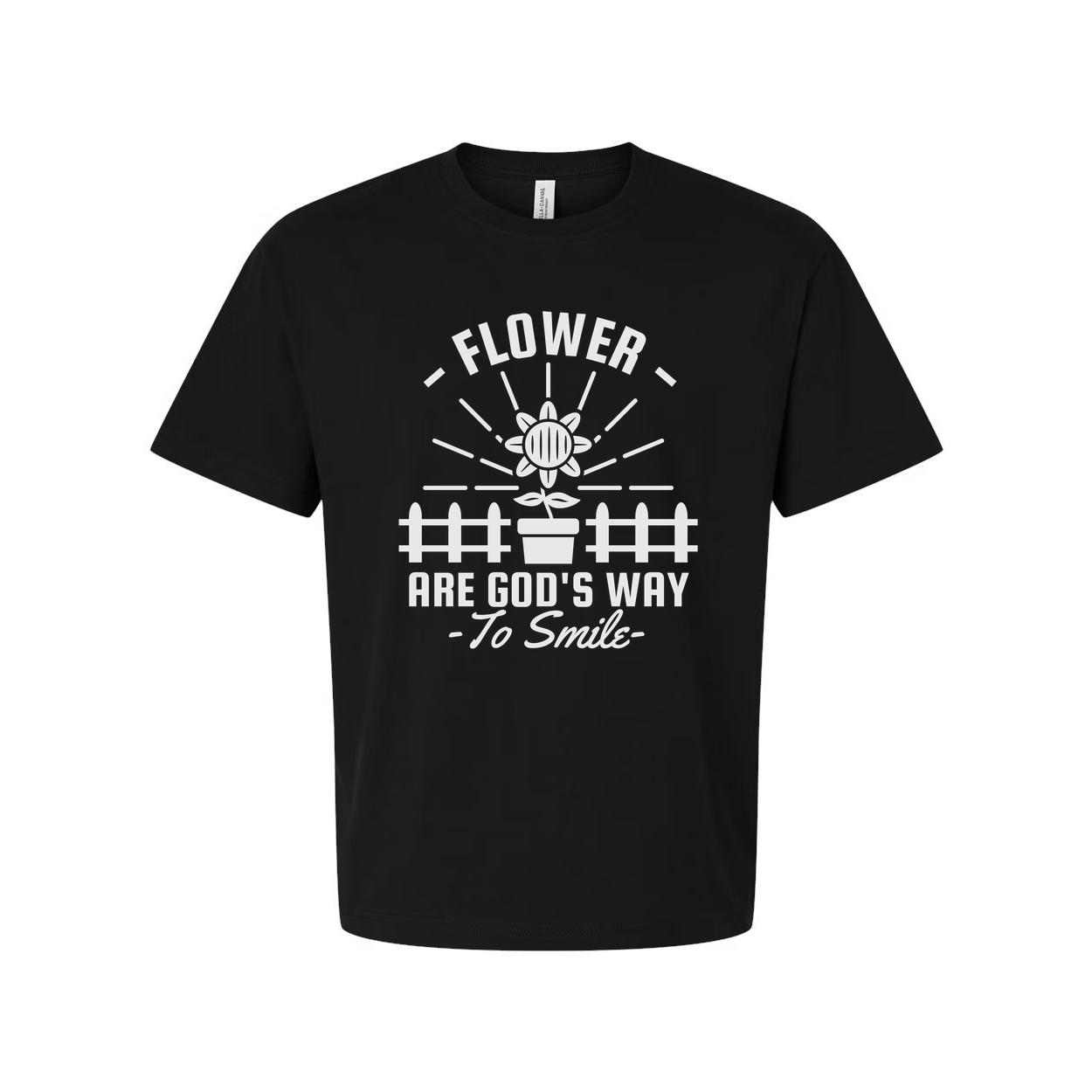 Unisex Gardening T Shirt With Sunflower Fence Graphic And Inspirational Quote Design