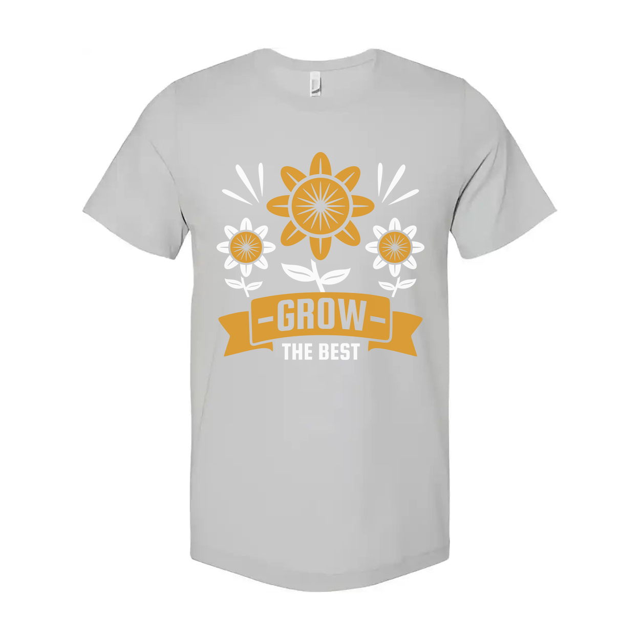 Sunflower Garden Graphic Tee With Grow The Best Banner For Garden Lovers Who Love Outdoor Work