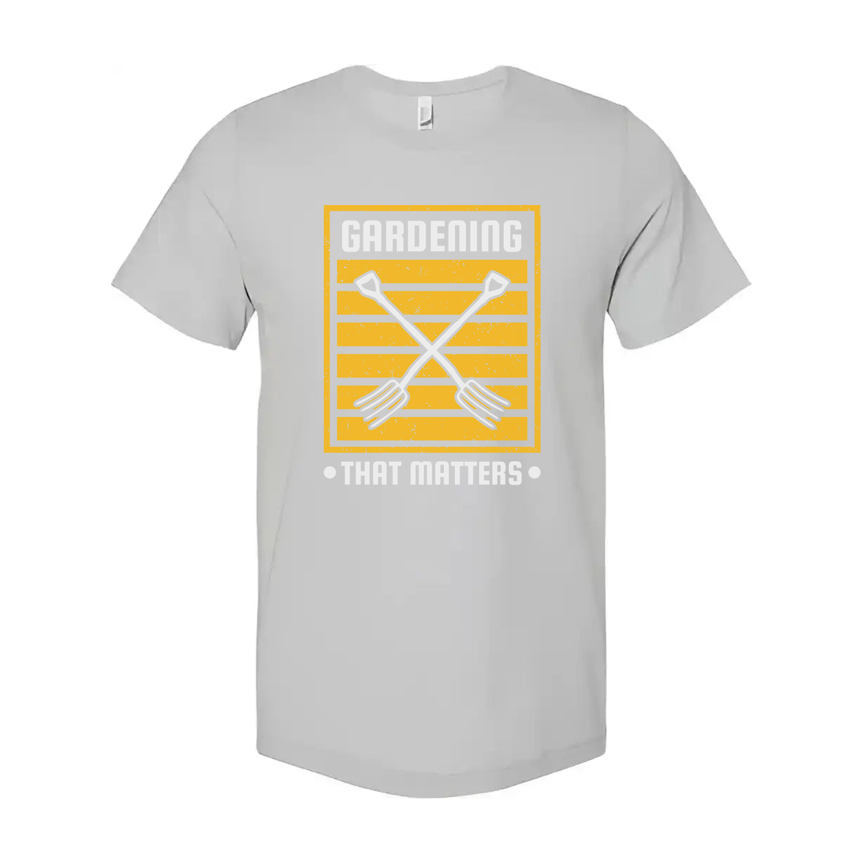 Gardening Matters Graphic T Shirt With Crossed Garden Forks Design For Unisex Apparel