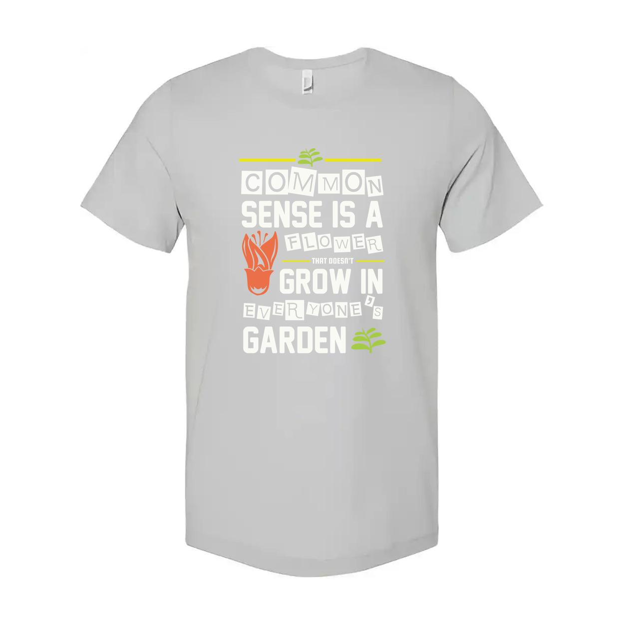 Unisex Gardening T-Shirt With Plant Graphic