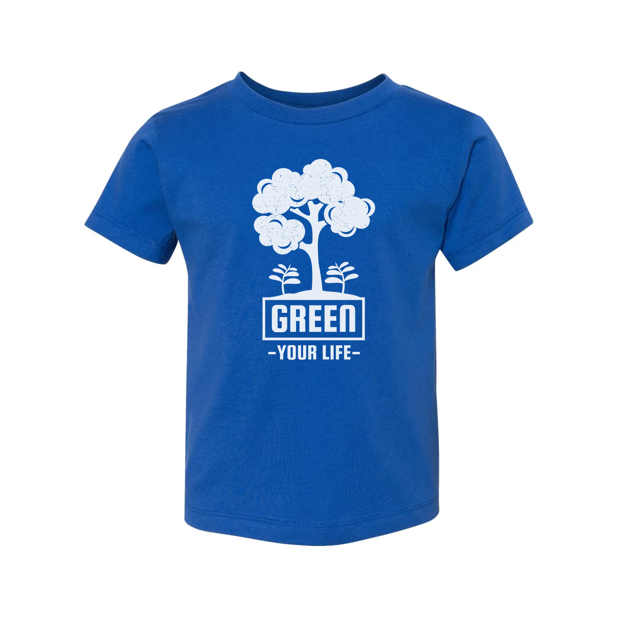 Gardening Themed Unisex T Shirt With Tree And Plant Graphic And Green Your Life Message