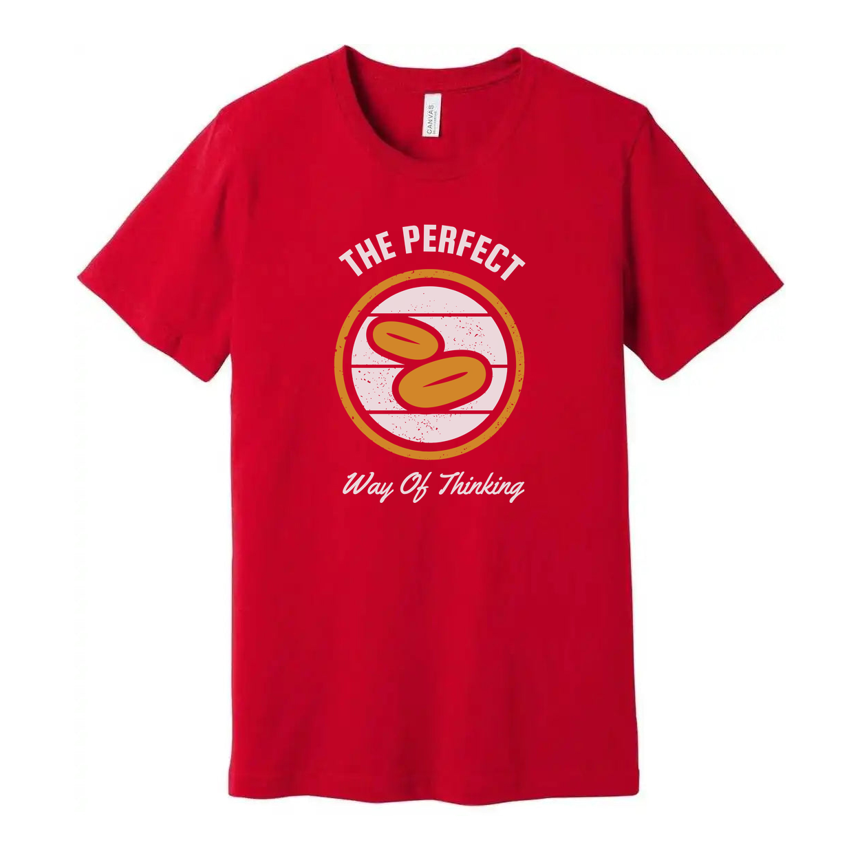 Unisex Gardening Themed Graphic Tee With Circular Seed Icon And The Perfect Way Of Thinking Message