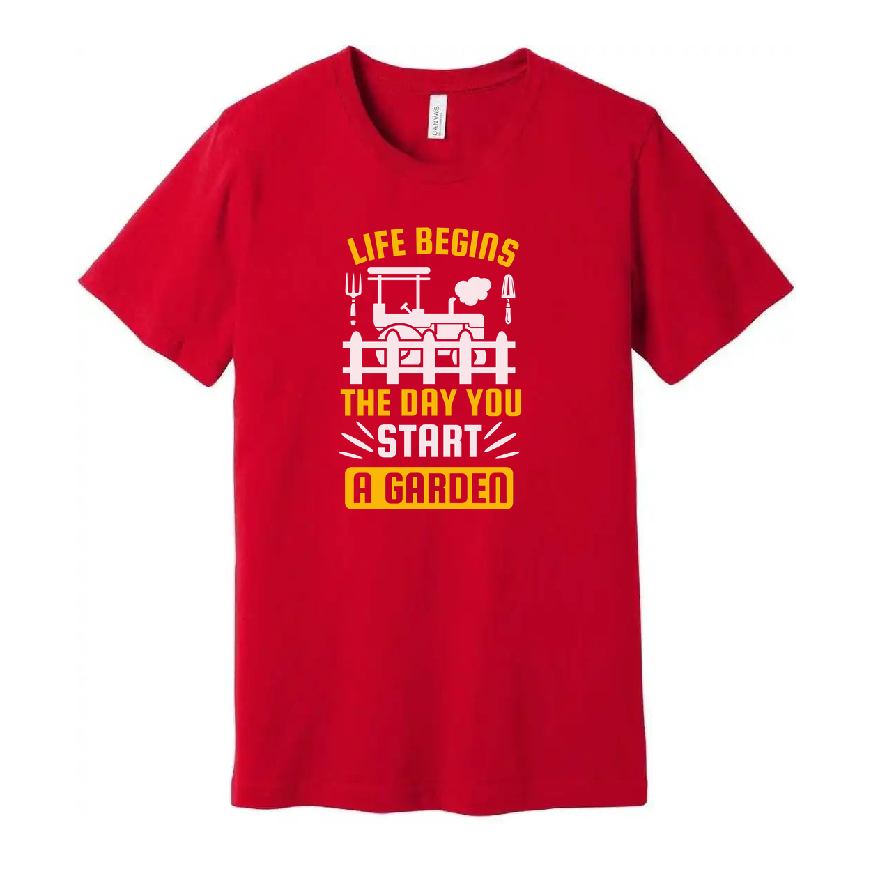 Unisex Gardening T Shirt With Quote Life Begins The Day You Start A Garden For Gardeners
