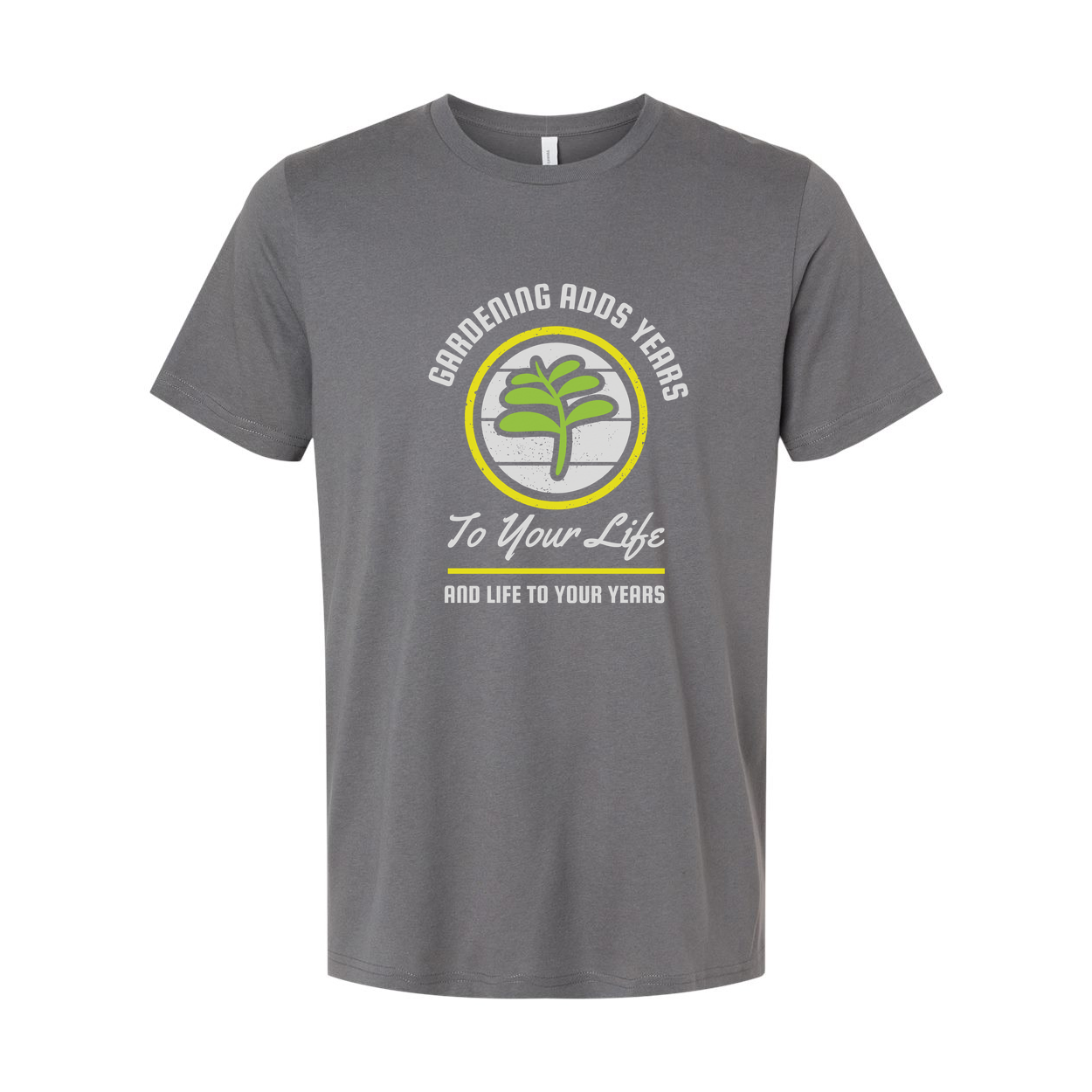 Gardening Enthusiast Unisex T Shirt With Circular Plant Logo Graphic For Garden Lovers Soft Knit Fabric For All Day Comfort