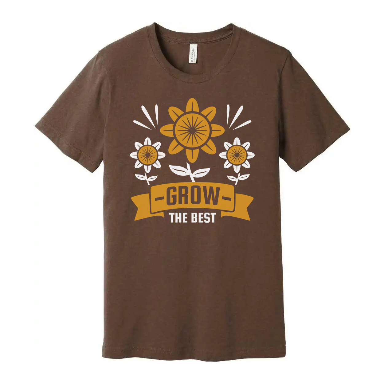Sunflower Garden Graphic Tee With Grow The Best Banner For Garden Lovers Who Love Outdoor Work