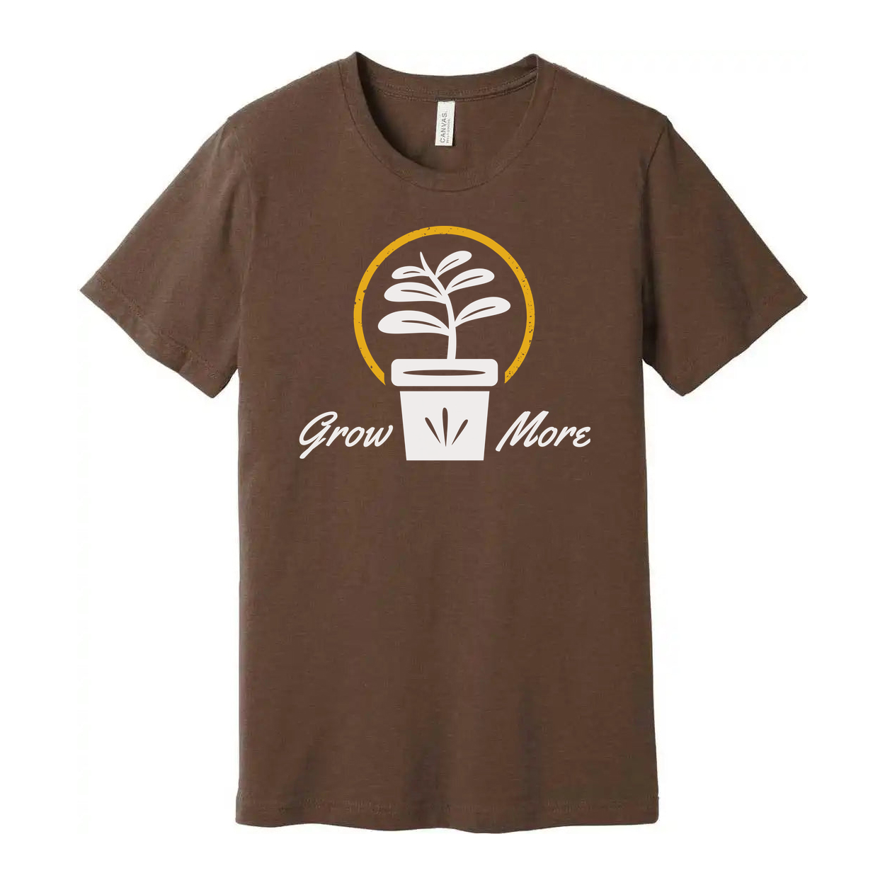 Grow More Plant Icon Unisex T Shirt For Gardeners And Plant Lovers Graphic Tee Design