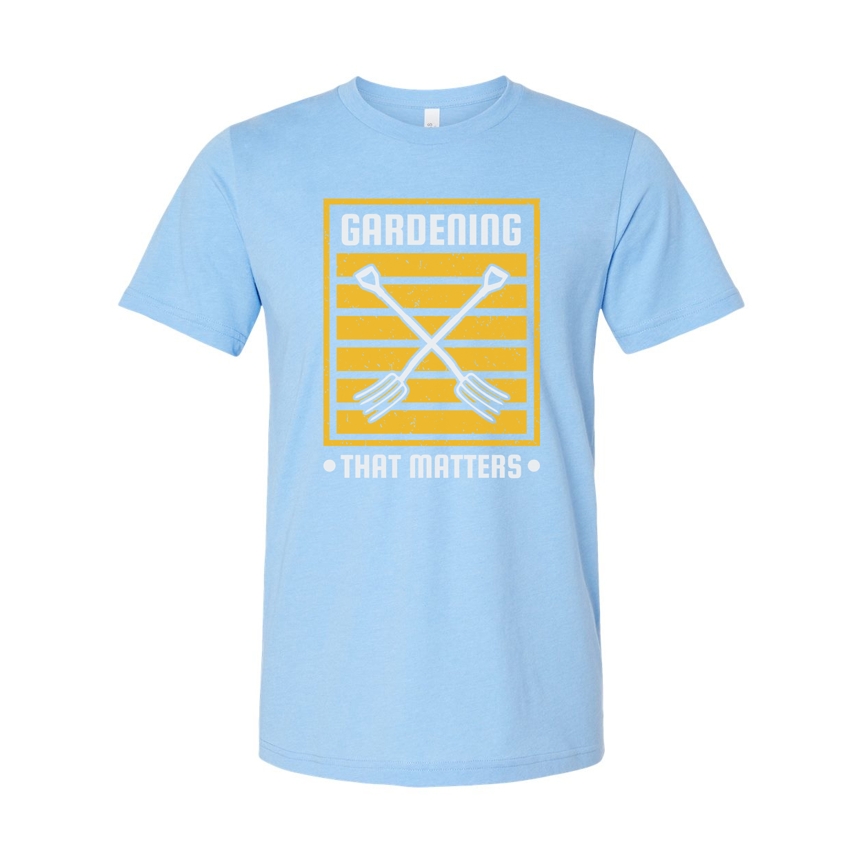 Gardening Matters Graphic T Shirt With Crossed Garden Forks Design For Unisex Apparel