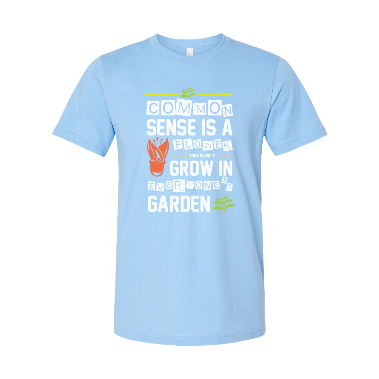 Unisex Gardening T-Shirt With Plant Graphic