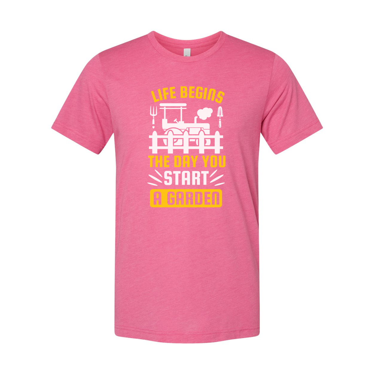 Unisex Gardening T Shirt With Quote Life Begins The Day You Start A Garden For Gardeners