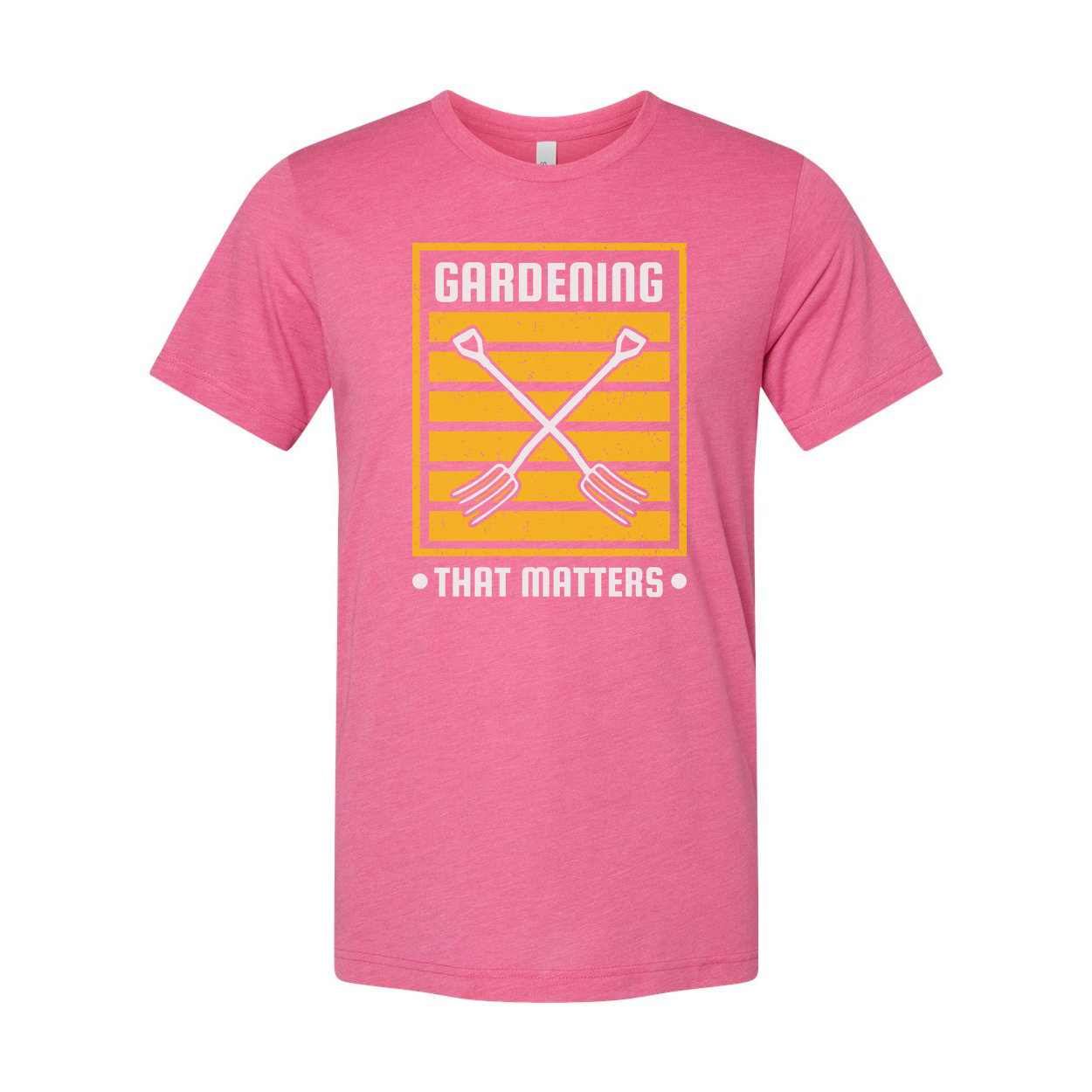 Gardening Matters Graphic T Shirt With Crossed Garden Forks Design For Unisex Apparel