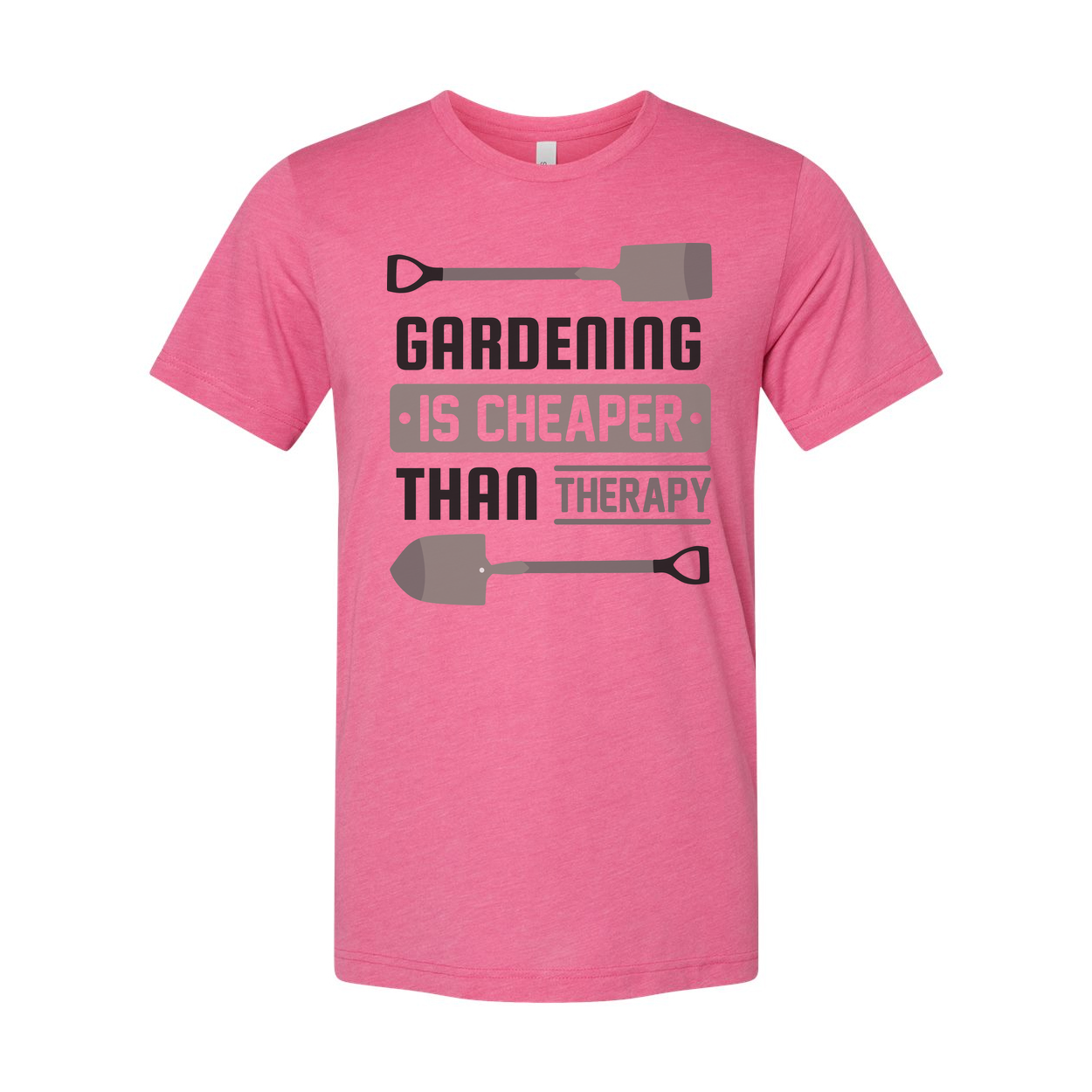 Gardening Is Cheaper Than Therapy T Shirt With Shovel Design For Garden Lovers Gift For Gardeners
