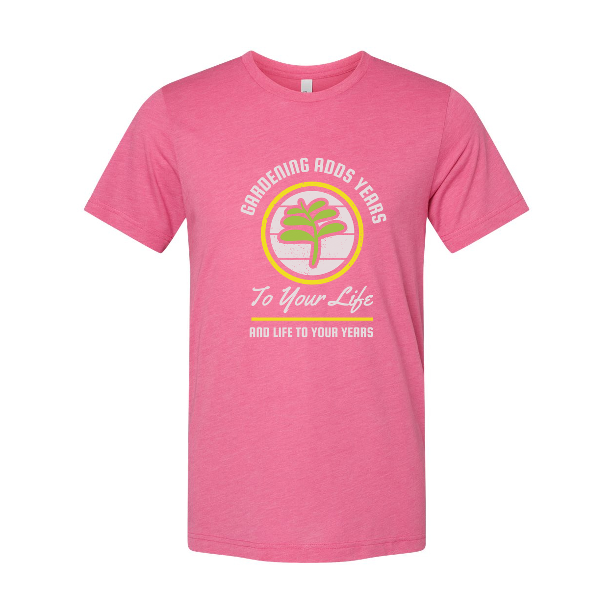 Gardening Enthusiast Unisex T Shirt With Circular Plant Logo Graphic For Garden Lovers Soft Knit Fabric For All Day Comfort