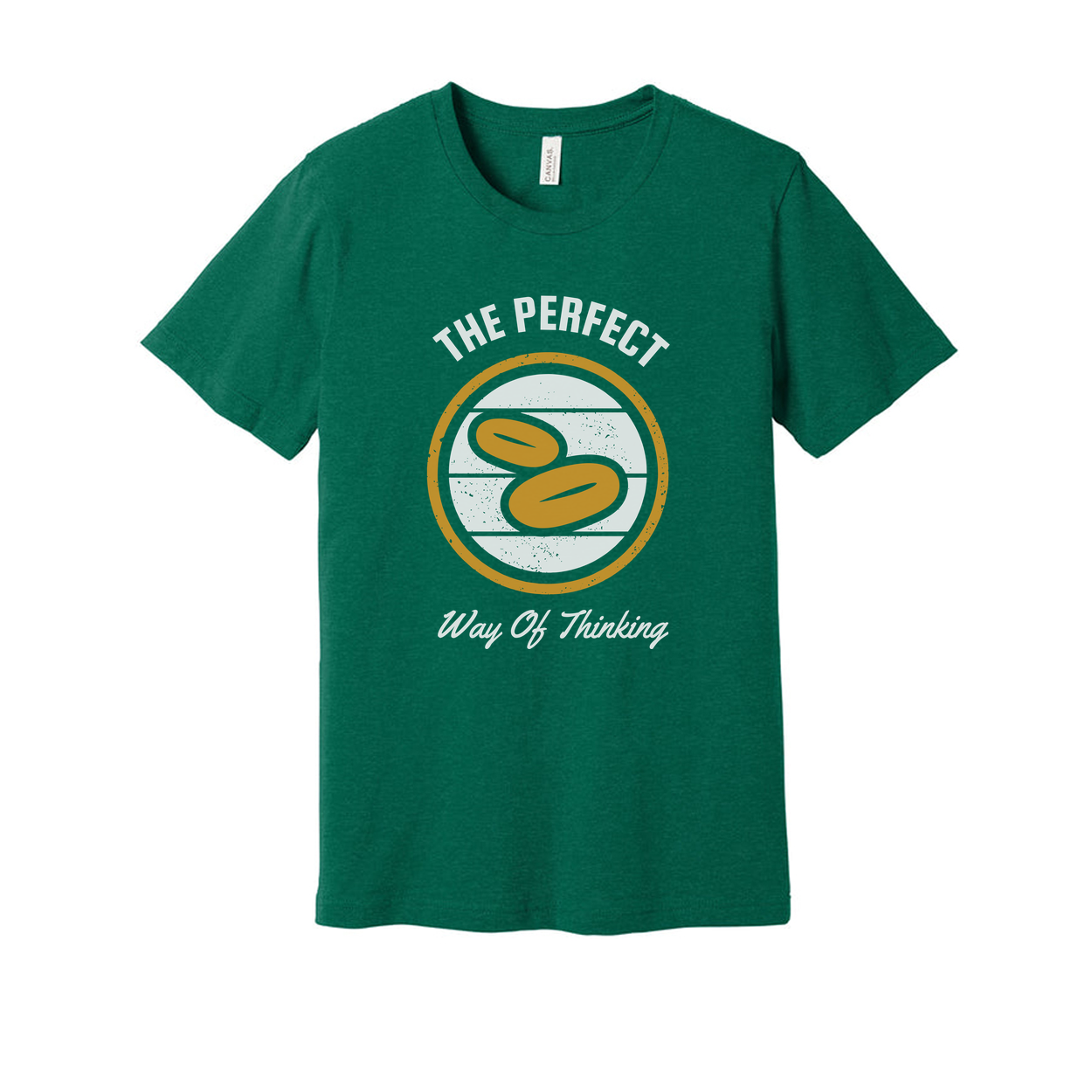 Unisex Gardening Themed Graphic Tee With Circular Seed Icon And The Perfect Way Of Thinking Message