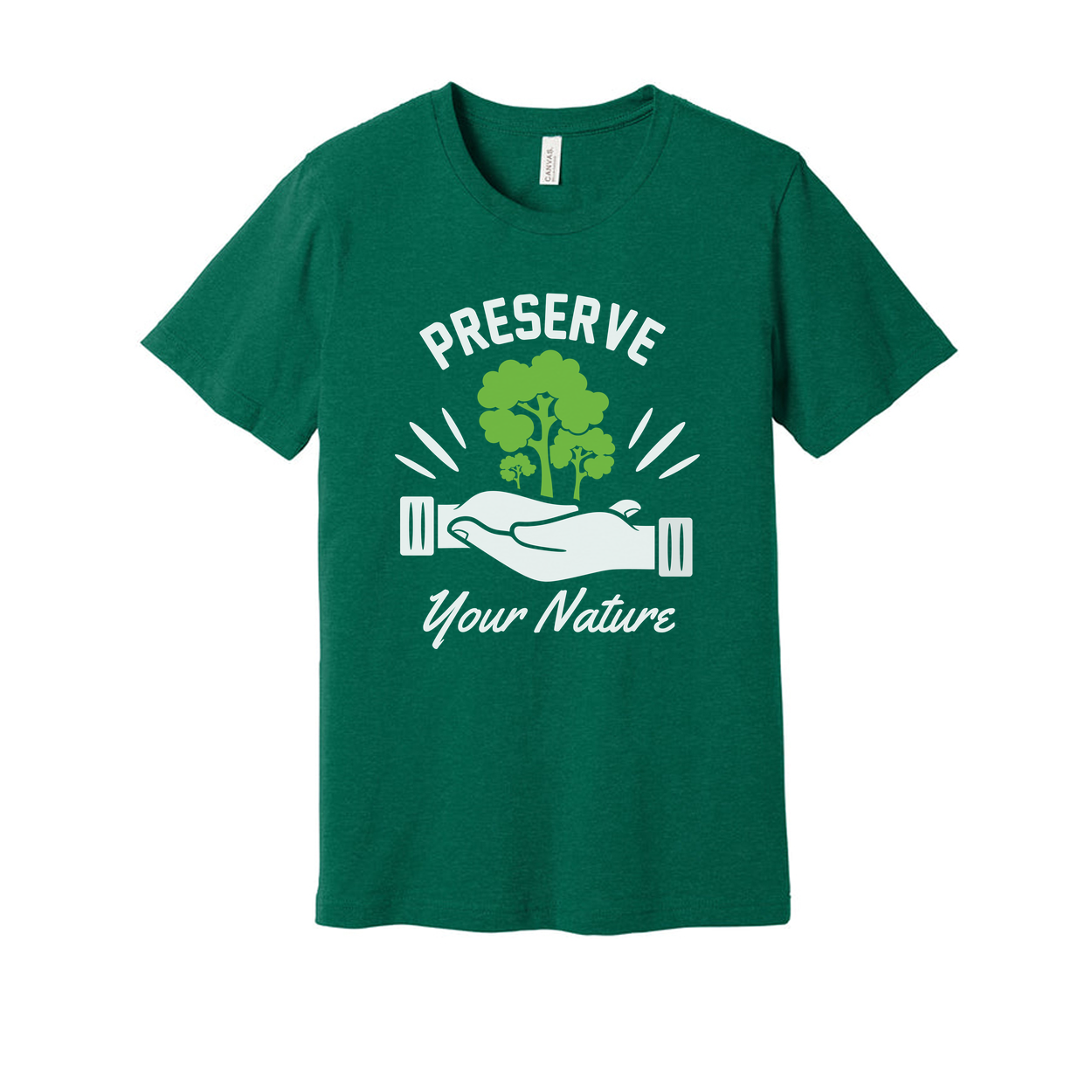 Preserve Your Nature Gardening T Shirt For Unisex Fit With Tree And Plant Design