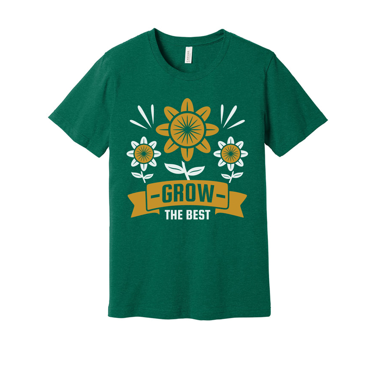 Sunflower Garden Graphic Tee With Grow The Best Banner For Garden Lovers Who Love Outdoor Work