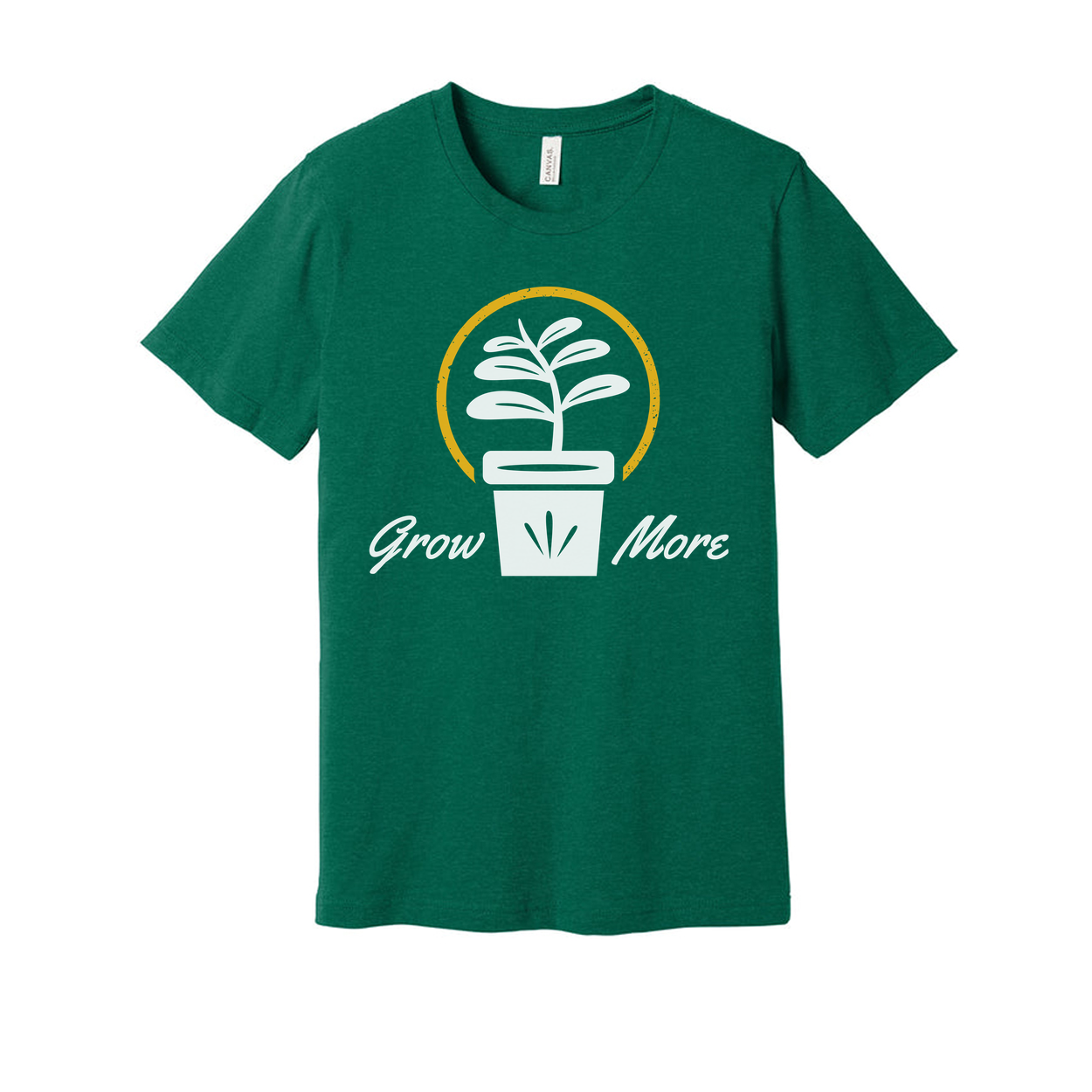 Grow More Plant Icon Unisex T Shirt For Gardeners And Plant Lovers Graphic Tee Design