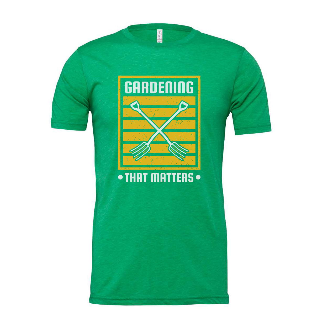Gardening Matters Graphic T Shirt With Crossed Garden Forks Design For Unisex Apparel