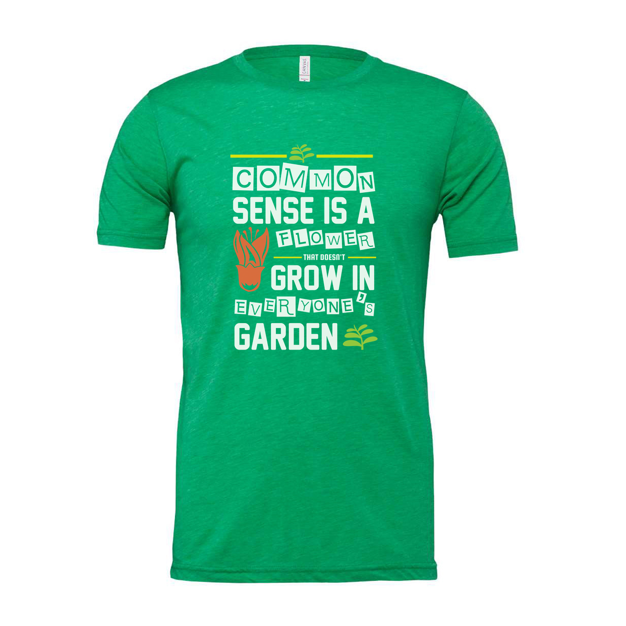 Unisex Gardening T-Shirt With Plant Graphic