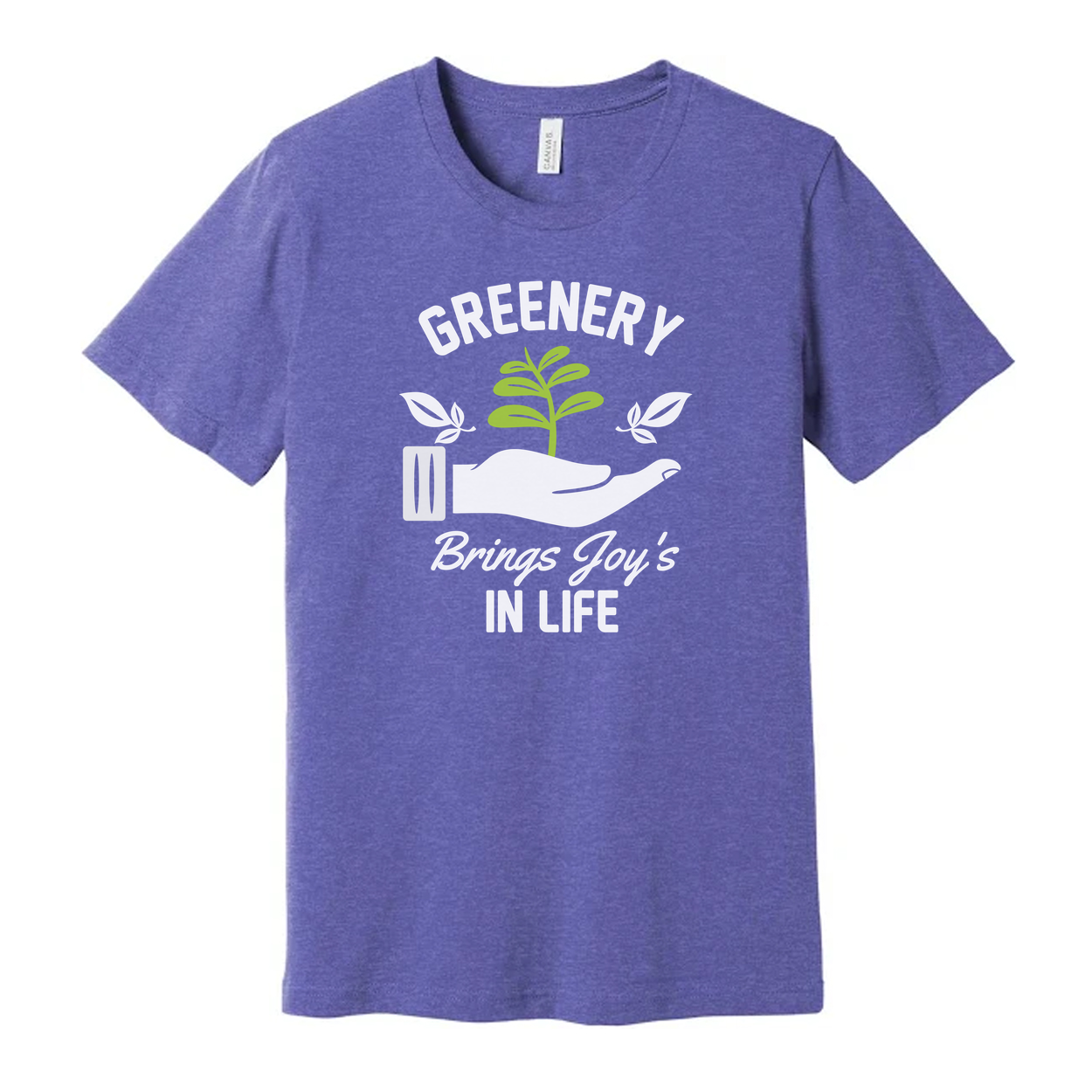 Greenery Gardening Graphic Unisex T Shirt With Plant In Hand Motif For Nature Lovers
