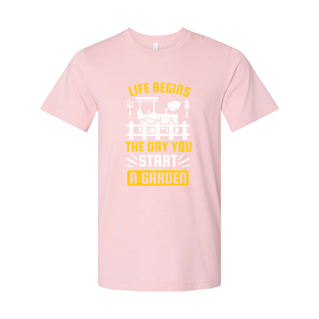 Unisex Gardening T Shirt With Quote Life Begins The Day You Start A Garden For Gardeners