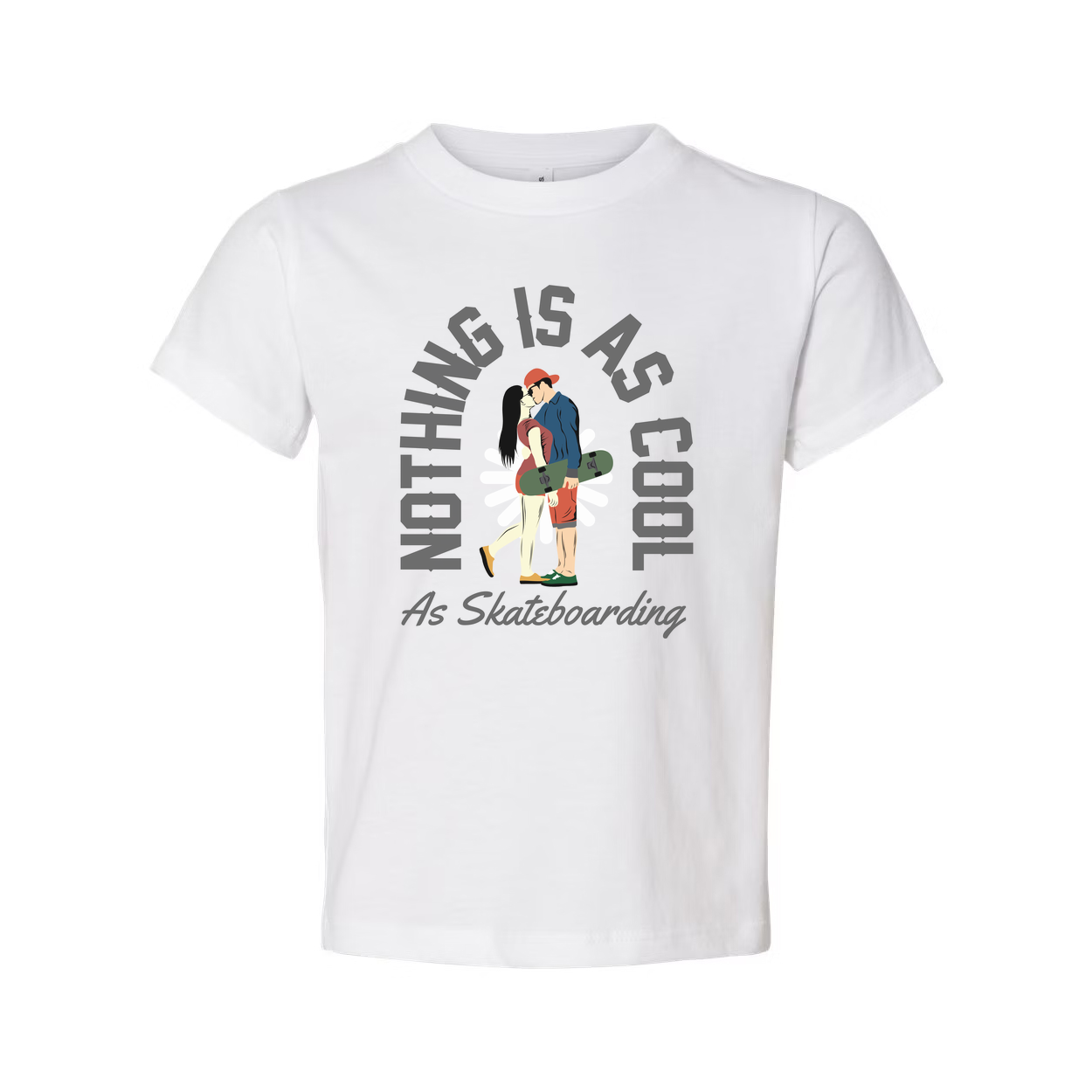 Nothing Is As Cool As Skateboarding Graphic Tee For Men And Women Unisex Short Sleeve Shirt