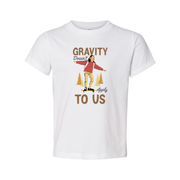 Unisex Skateboard Graphic Tee With Gravity Doesn’t Apply To Us Design For Everyday Wear