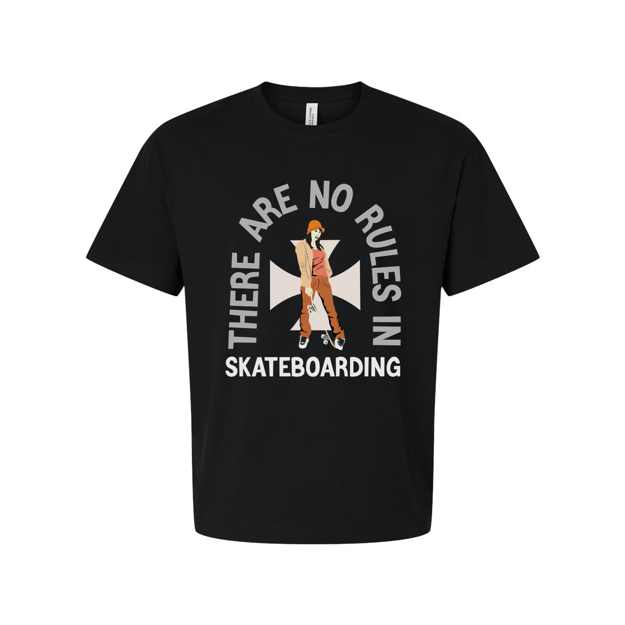 Skateboarding Graphic T Shirt Unisex Featuring There Are No Rules In Skateboarding