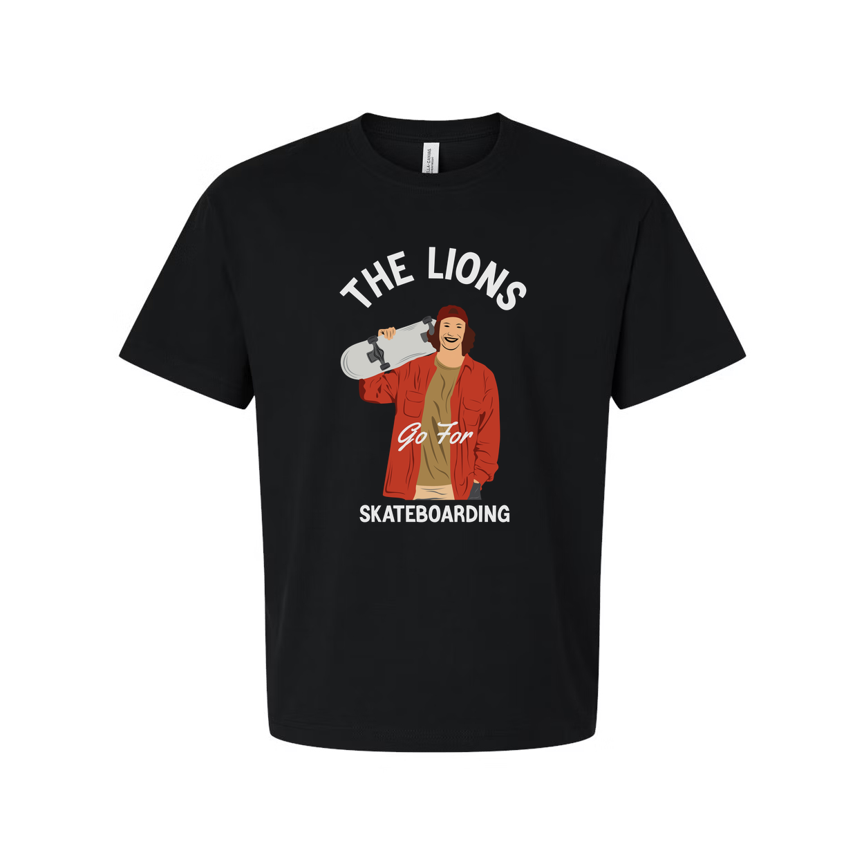 The Lions Go For Skateboarding Graphic Unisex T Shirt Featuring Rider Illustration