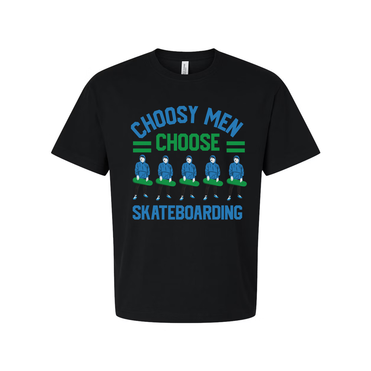 Unisex Skateboarding Graphic T-Shirt Featuring Choose Men Choose Design With Skateboarders