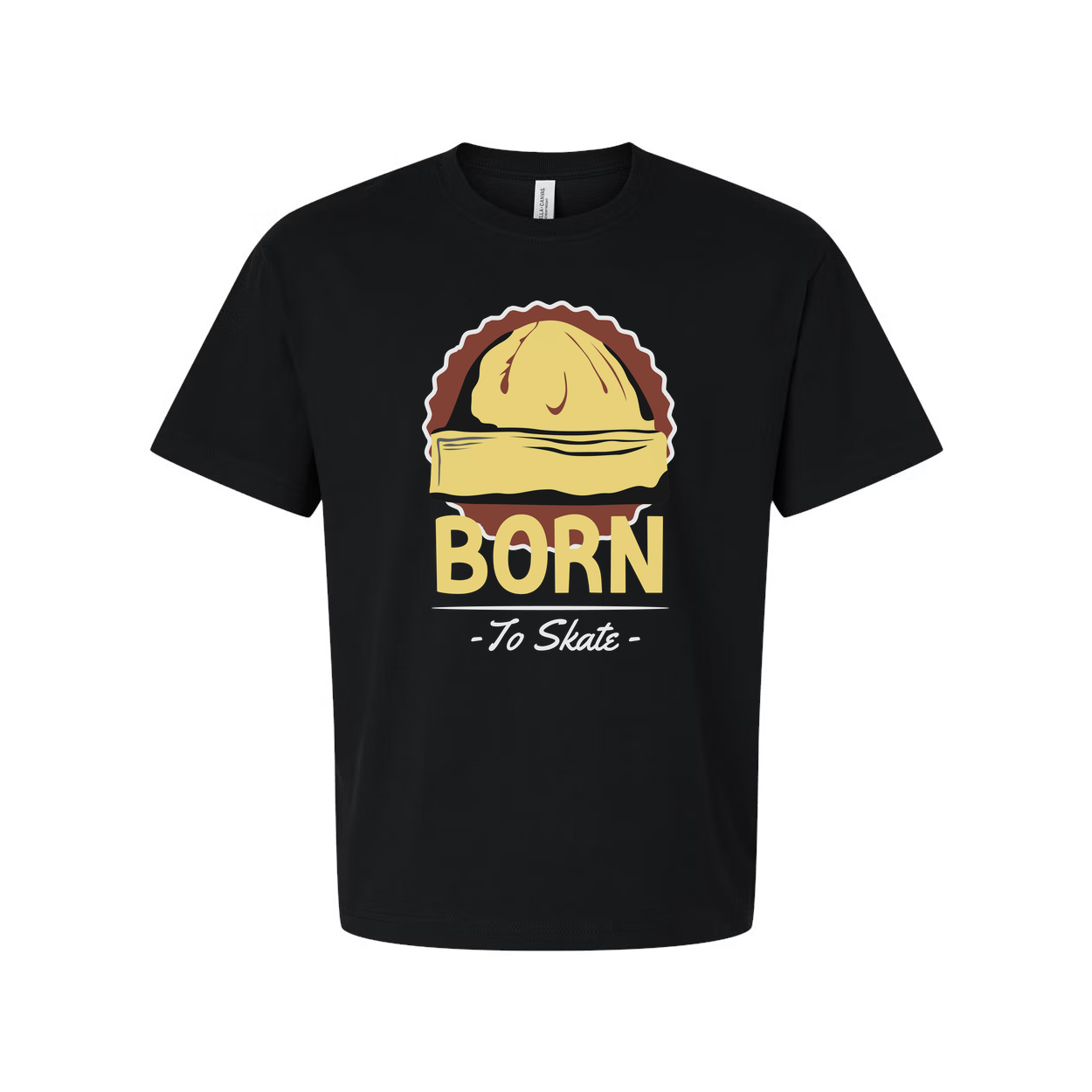Born To Skate Graphic Unisex T Shirt With Skateboard Design Casual Everyday Tees Collection