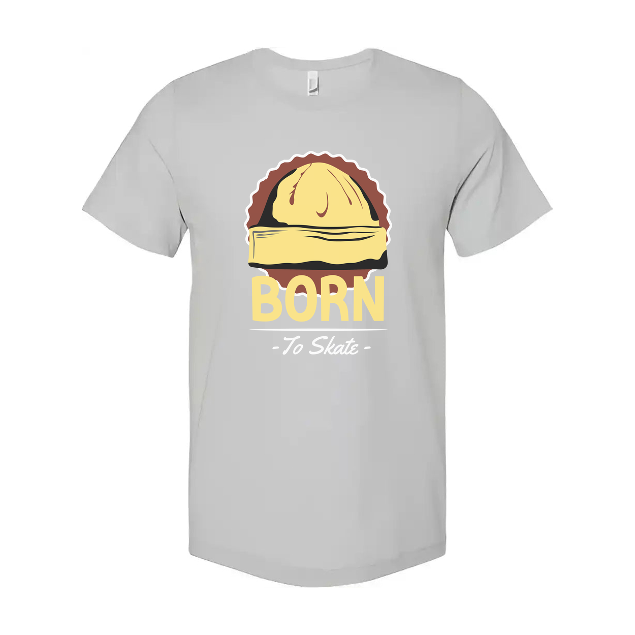 Born To Skate Graphic Unisex T Shirt With Skateboard Design Casual Everyday Tees Collection