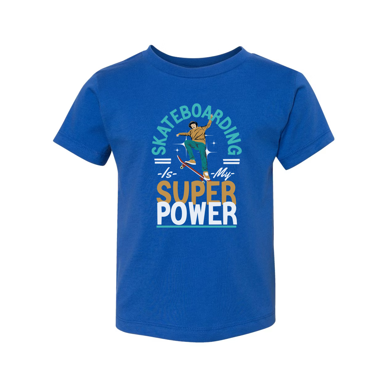 Unisex Skateboarding Graphic T Shirt With Is My Super Power Design For Daily Wear