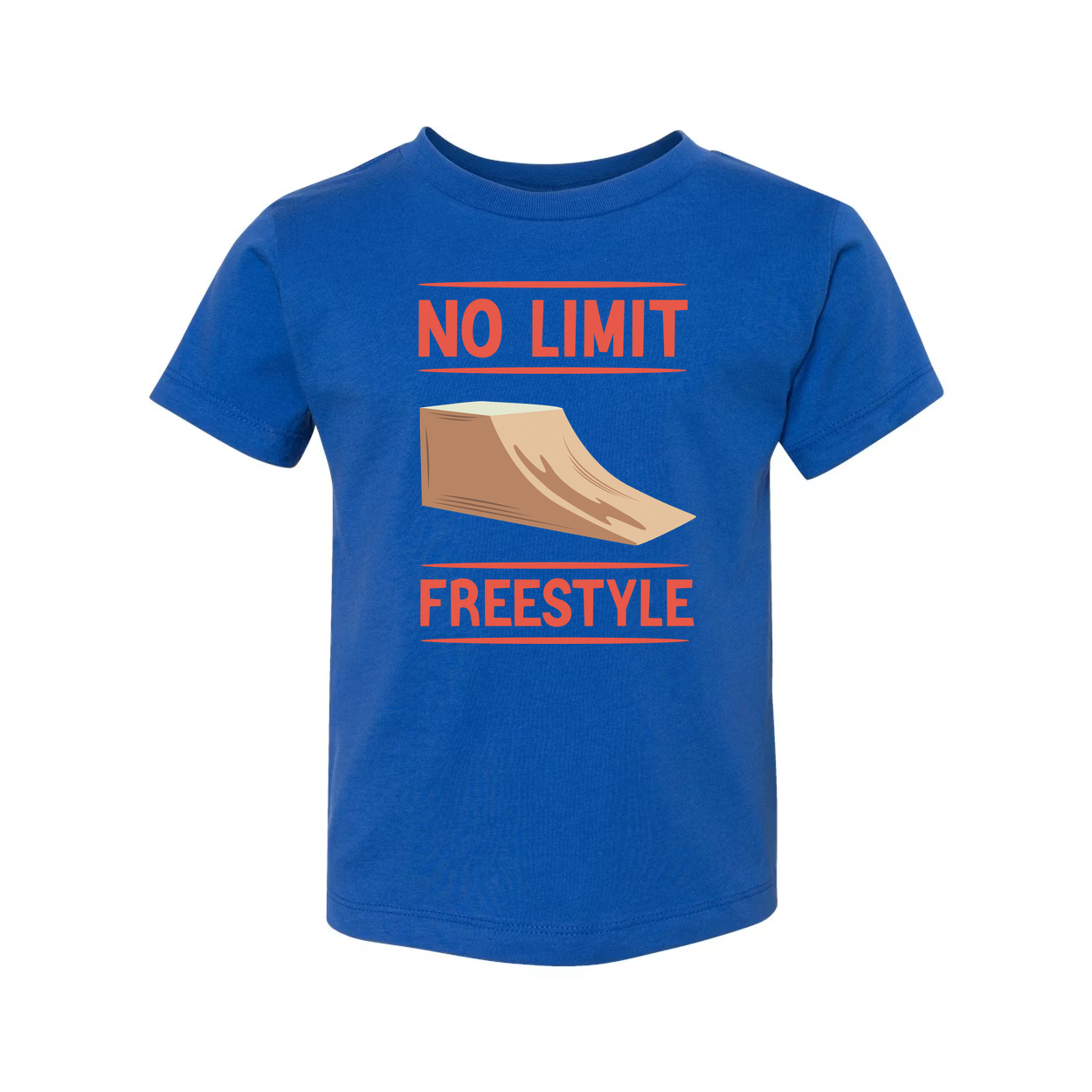 Skateboarding Unisex T Shirt With No Limit Freestyle Ramp Graphic Design Tee Casual