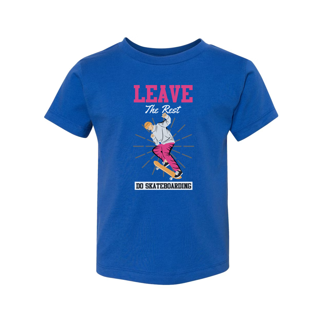 Leave The Rest Do Skateboarding Graphic T Shirt For Men And Women Unisex Short Sleeve Casual Tee