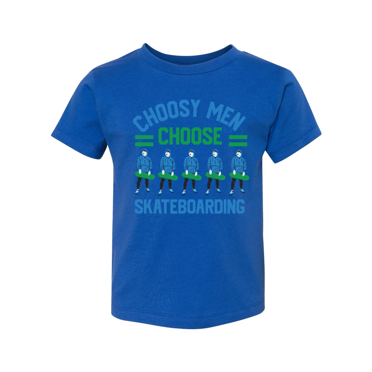 Unisex Skateboarding Graphic T-Shirt Featuring Choose Men Choose Design With Skateboarders