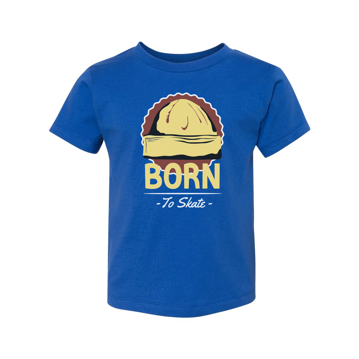Born To Skate Graphic Unisex T Shirt With Skateboard Design Casual Everyday Tees Collection