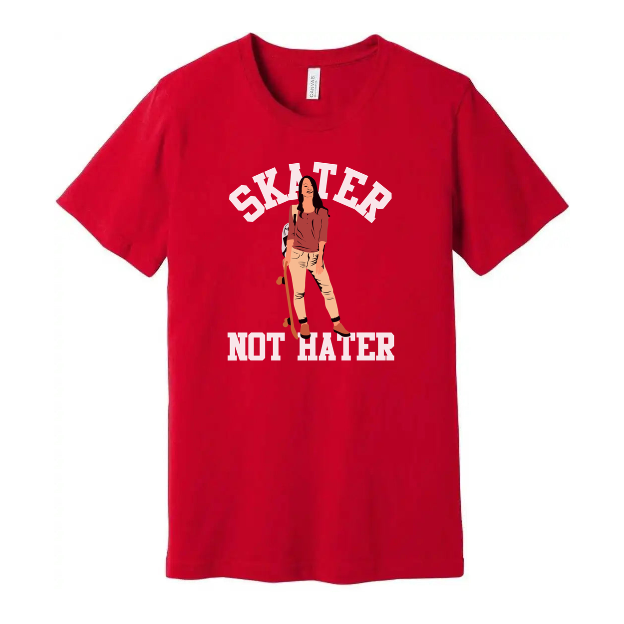 Skater Not Hater Graphic T Shirt For Unisex Skateboard Enthusiasts And Fans Everyday Wear