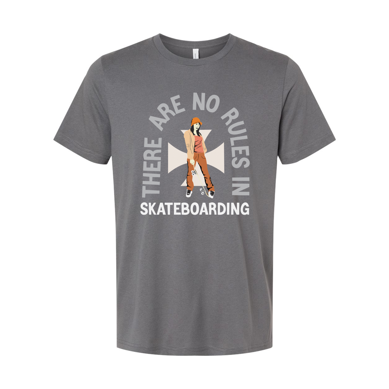 Skateboarding Graphic T Shirt Unisex Featuring There Are No Rules In Skateboarding