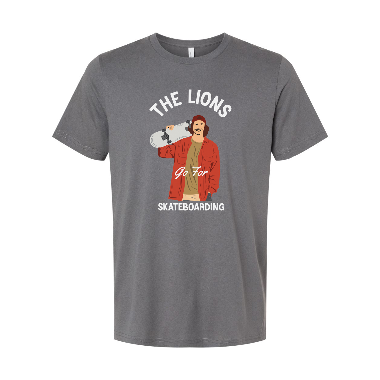 The Lions Go For Skateboarding Graphic Unisex T Shirt Featuring Rider Illustration