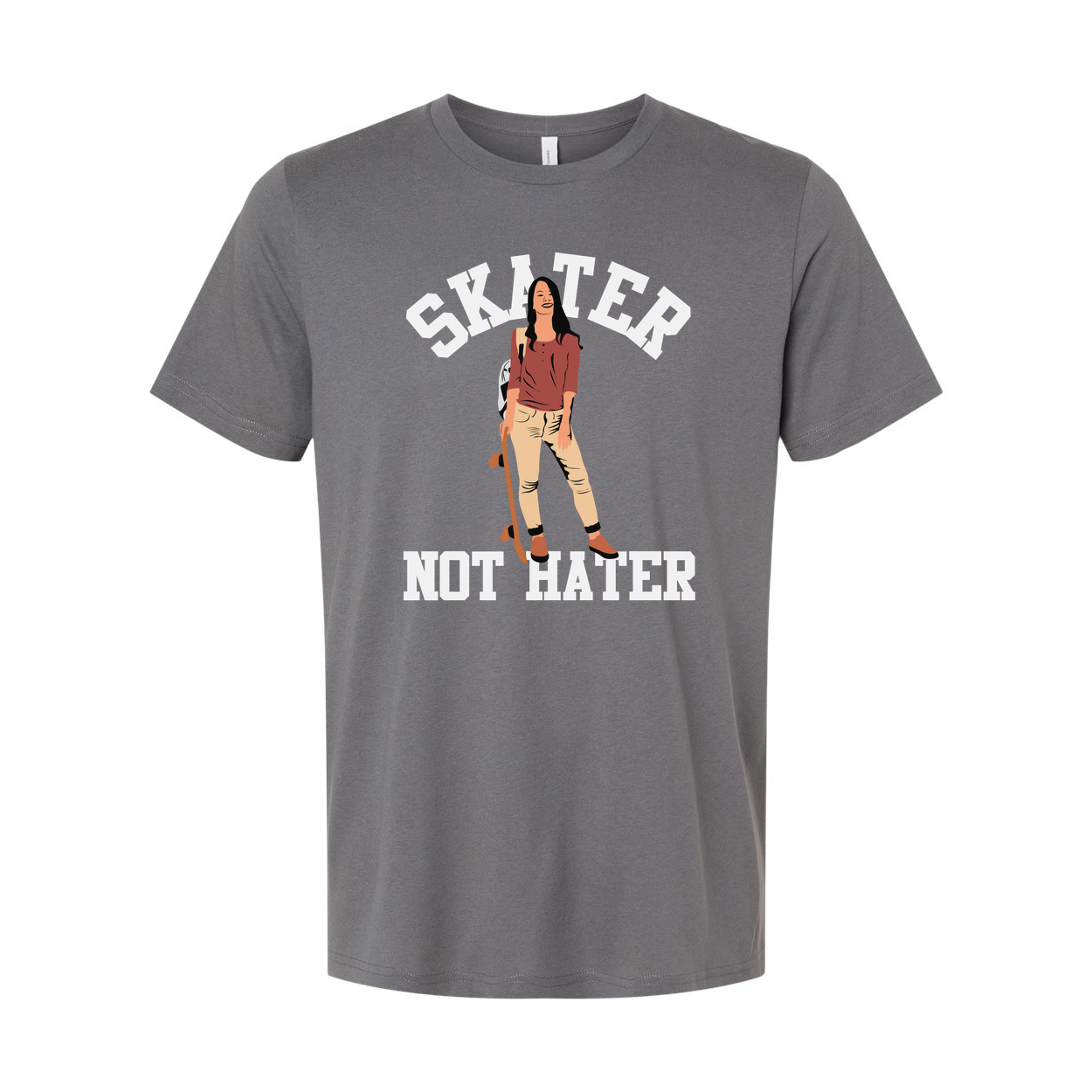 Skater Not Hater Graphic T Shirt For Unisex Skateboard Enthusiasts And Fans Everyday Wear