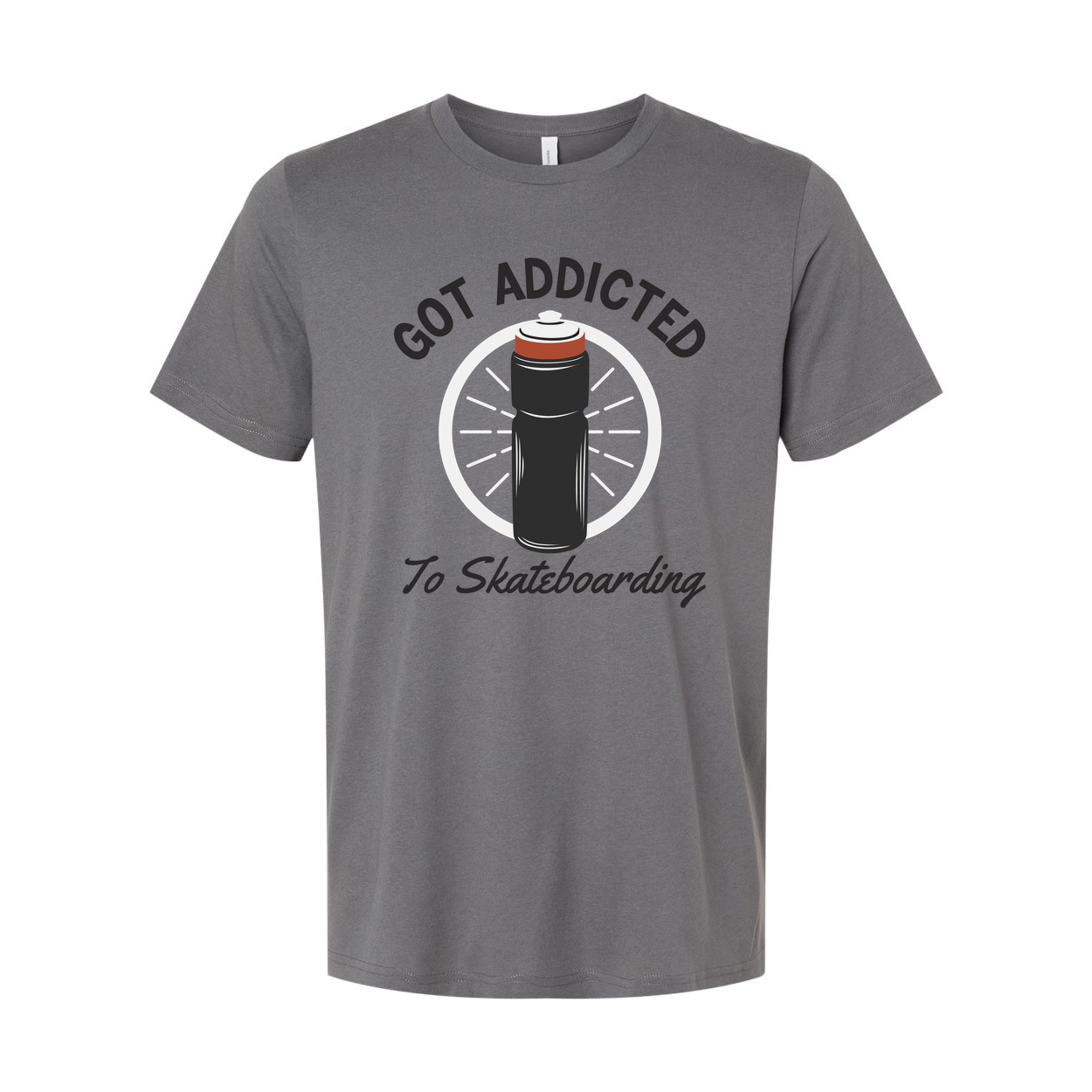 Unisex Skateboarding Graphic T Shirt With Got Addicted To Skateboarding Design For Fans