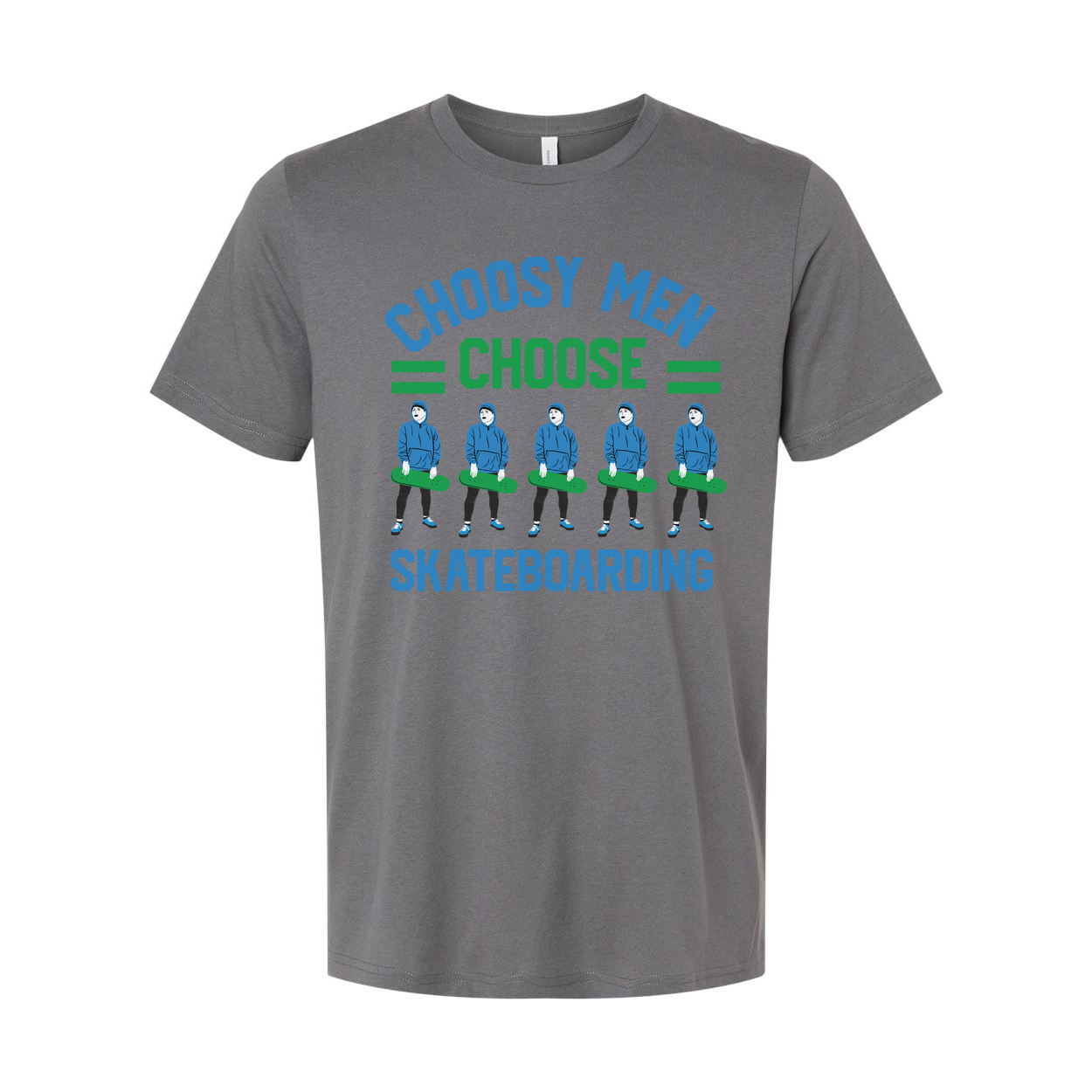Unisex Skateboarding Graphic T-Shirt Featuring Choose Men Choose Design With Skateboarders