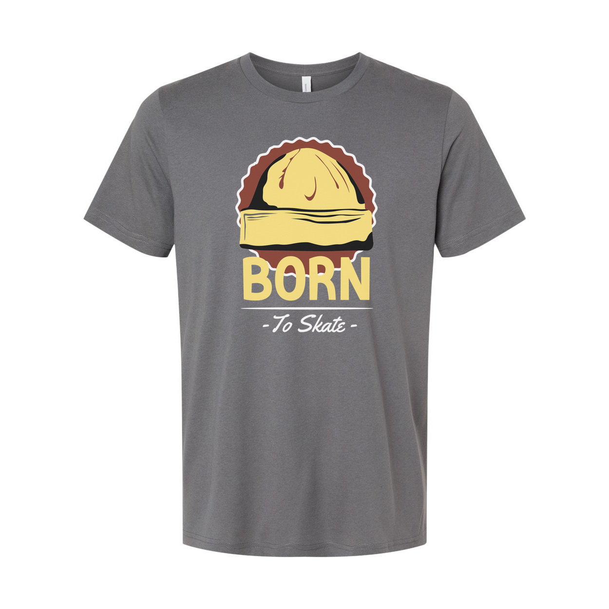 Born To Skate Graphic Unisex T Shirt With Skateboard Design Casual Everyday Tees Collection
