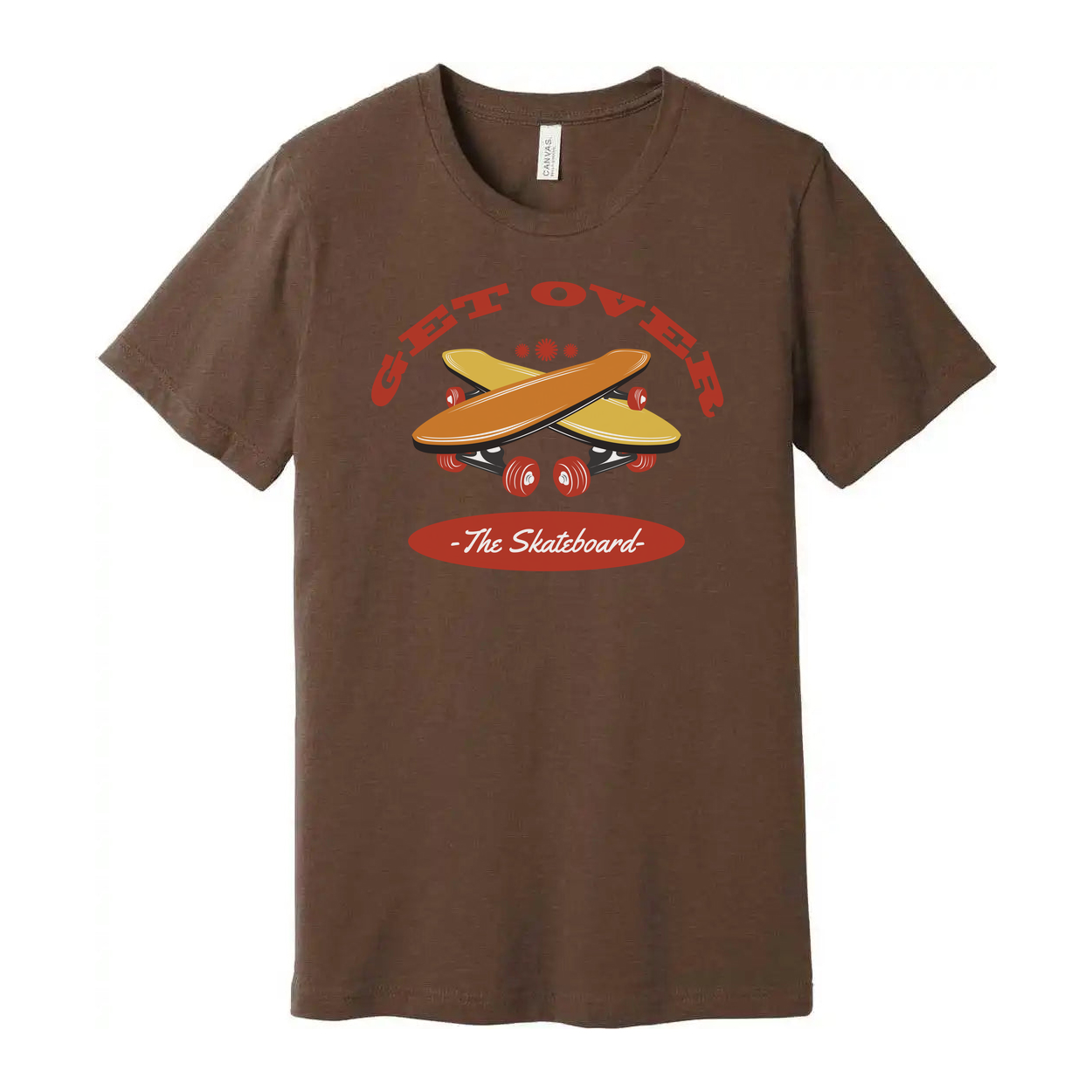 Unisex Get Over The Skateboard Graphic Tee