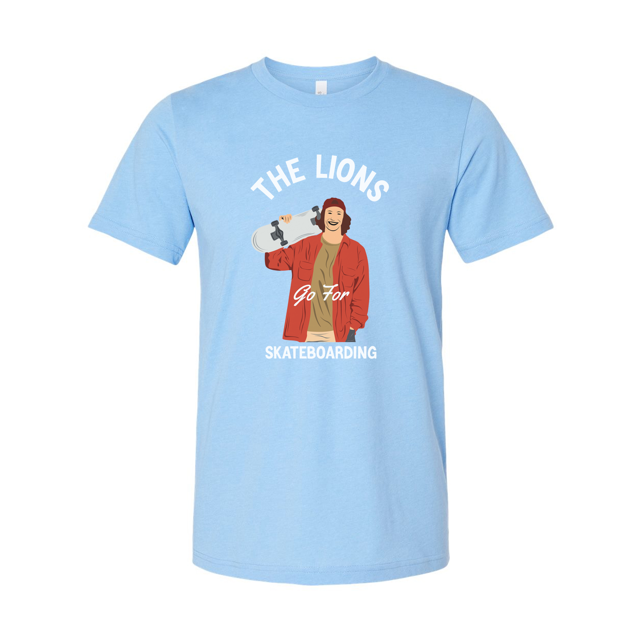 The Lions Go For Skateboarding Graphic Unisex T Shirt Featuring Rider Illustration